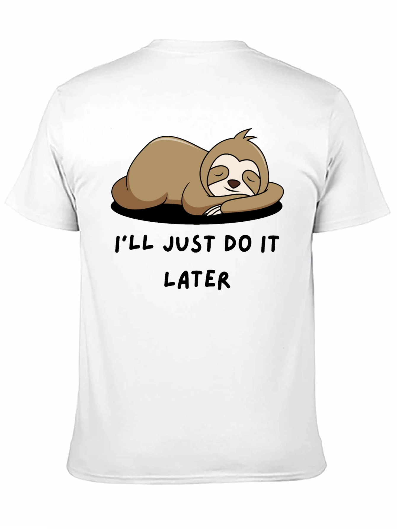 Sloth Do It Later Funny Graphic Tee