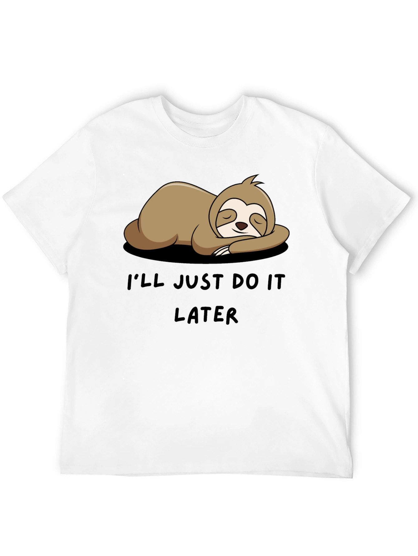Sloth Do It Later Funny Graphic Tee
