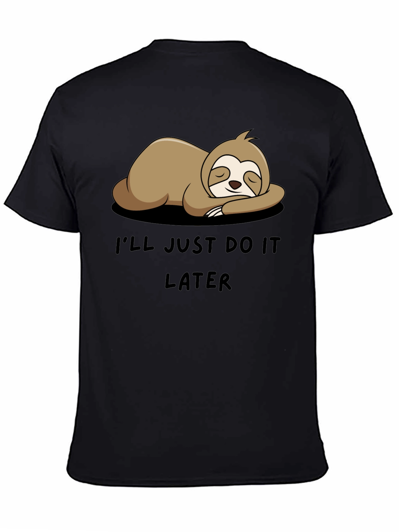 Sloth Do It Later Funny Graphic Tee