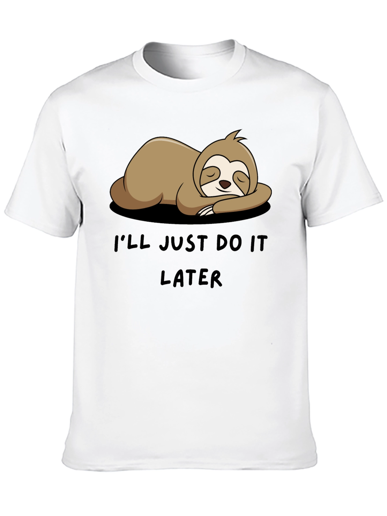 Sloth Do It Later Funny Graphic Tee