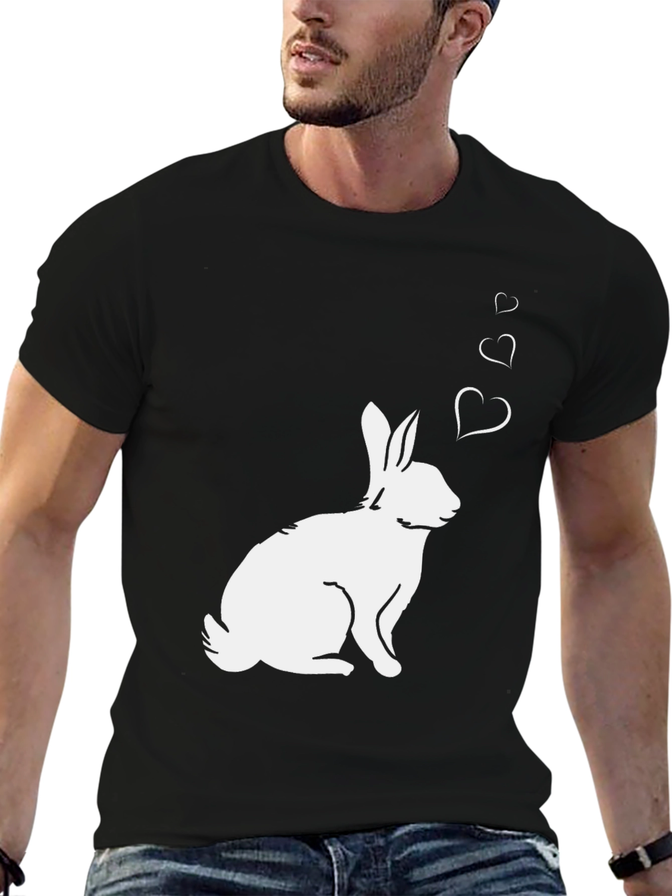 Rabbit Love T-Shirt - Cute Bunny Graphic Tee