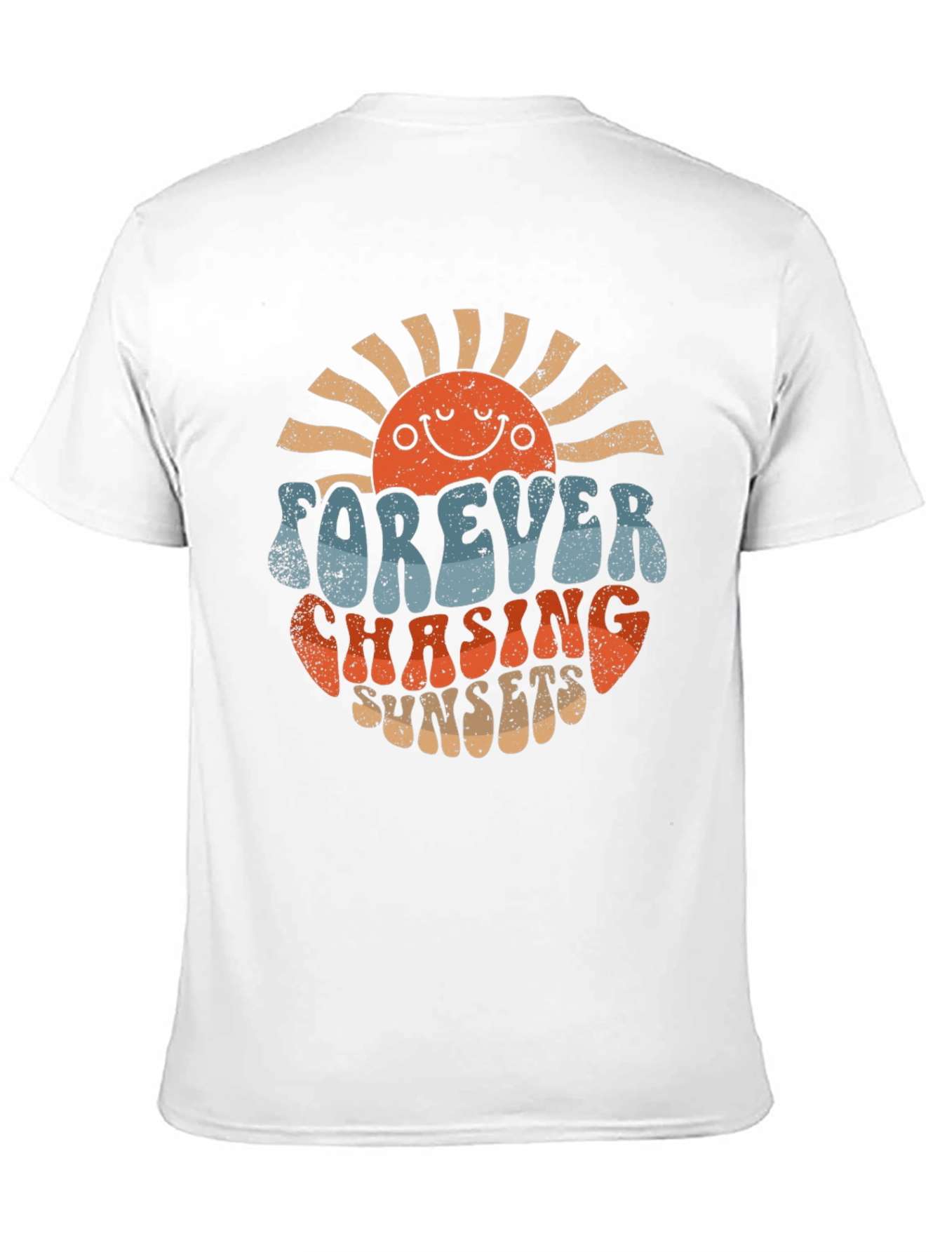 Retro Forever Chasing Sunsets Graphic T-Shirt