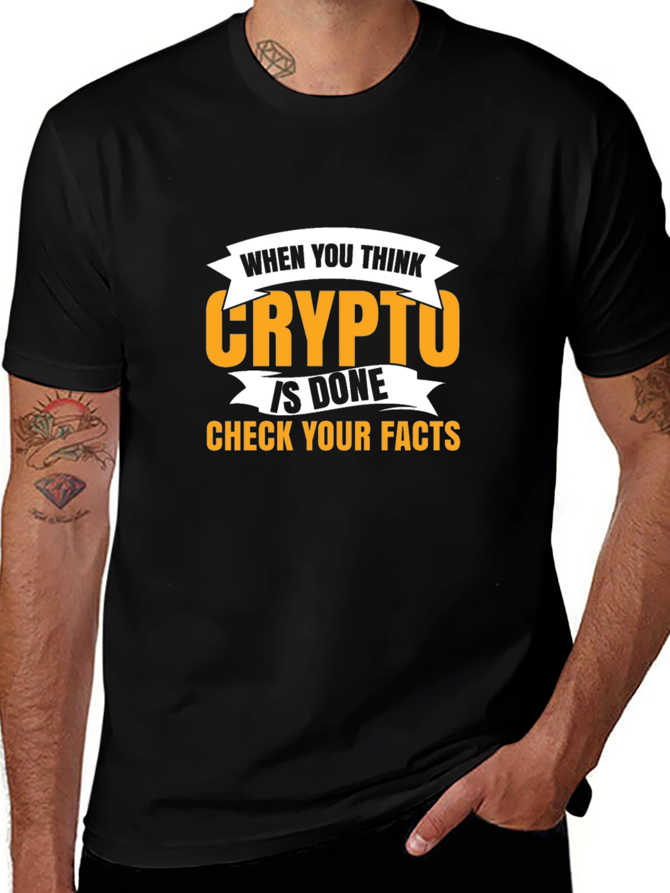 Crypto Facts Black T-Shirt