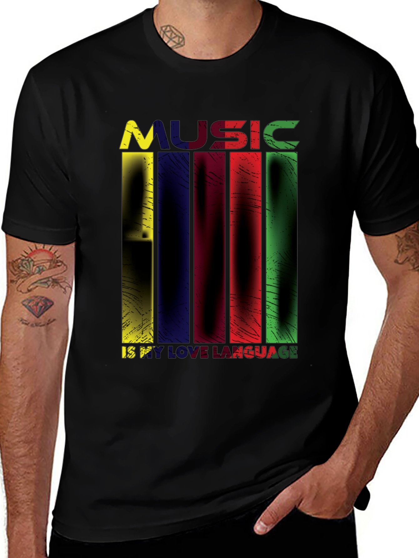 Music is My Love Language Graphic T-Shirt