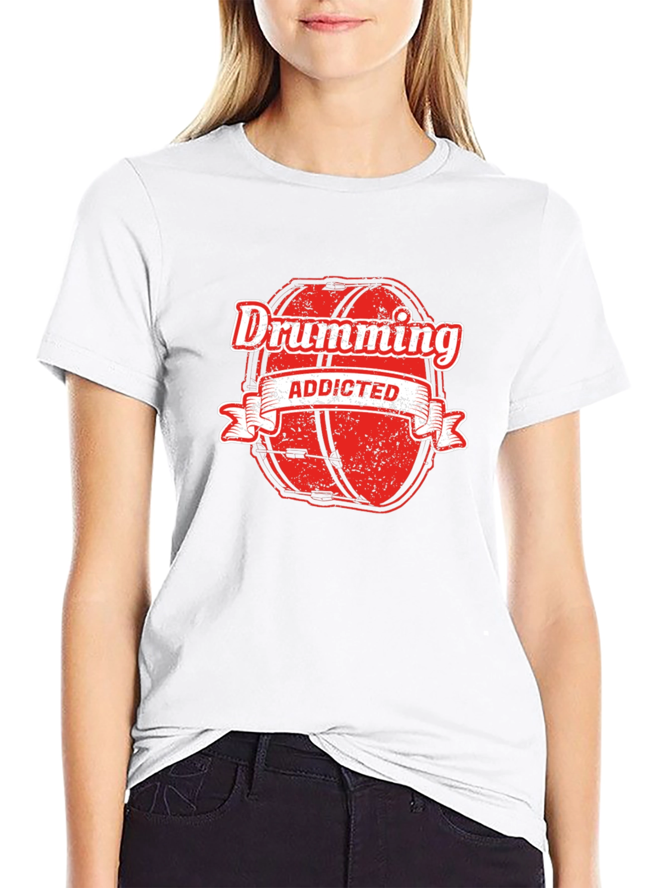 Drumming Addicted T-Shirt - Musician Gift