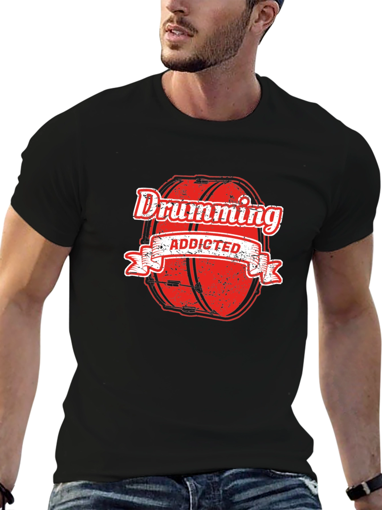Drumming Addicted T-Shirt - Musician Gift