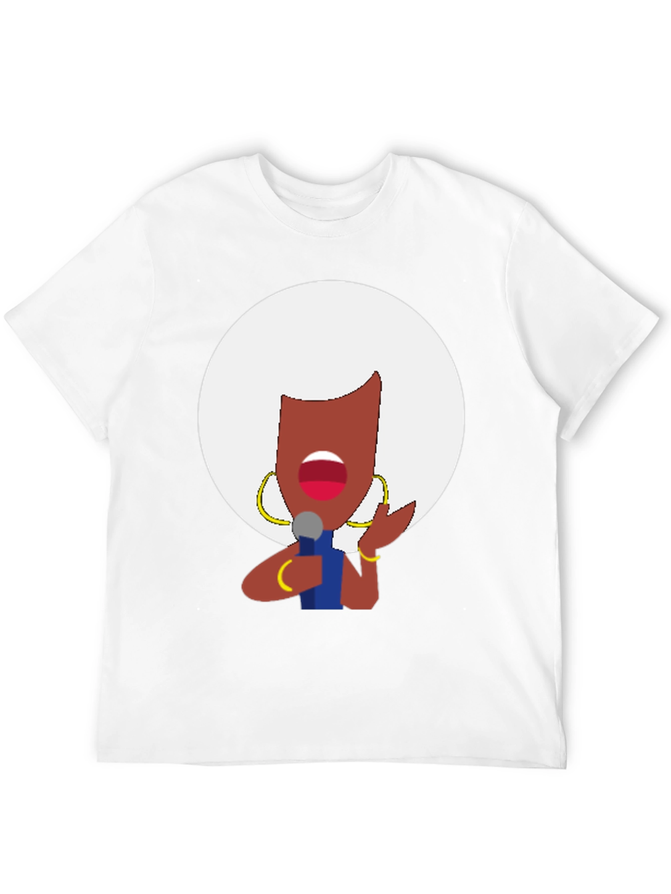 Retro Afro Diva Graphic Tee - Classic Black T-Shirt