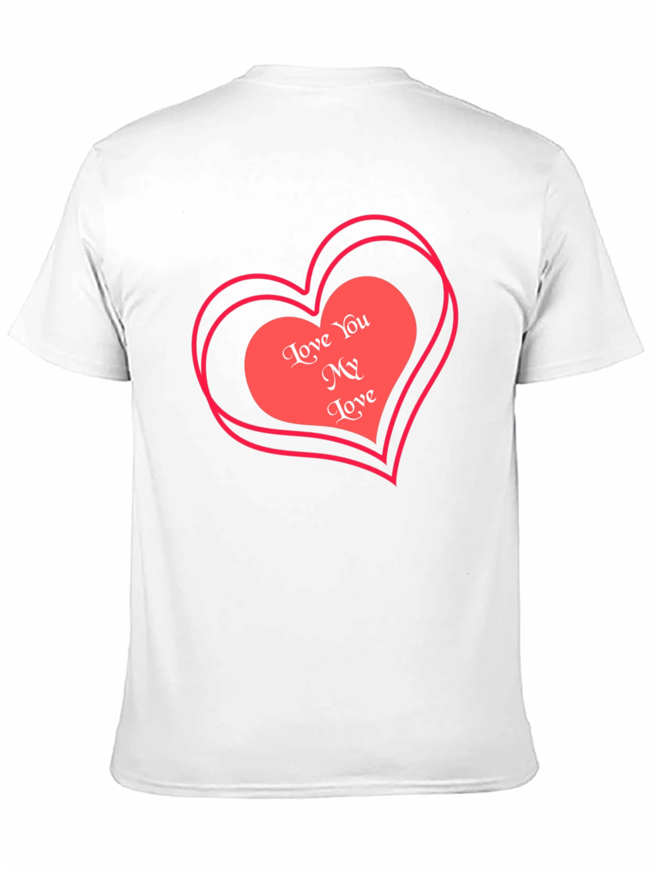 Love You My Love Valentines Black T-Shirt