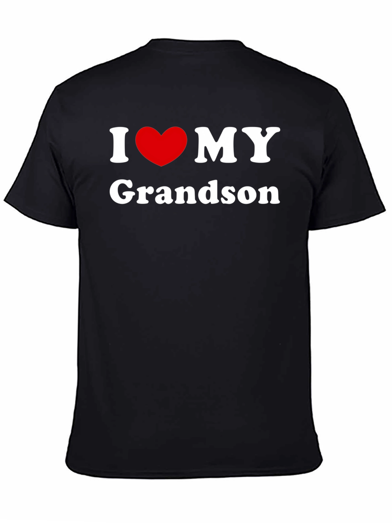 I Love My Grandson Black T-Shirt