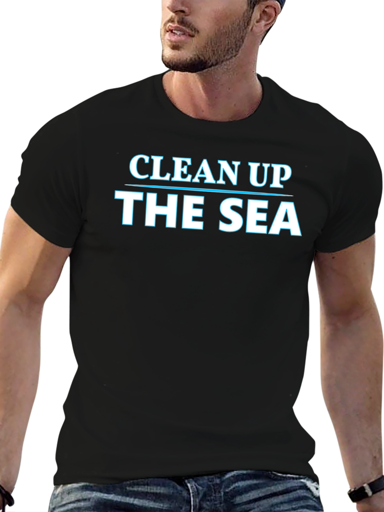 Clean Up the Sea Graphic T-Shirt