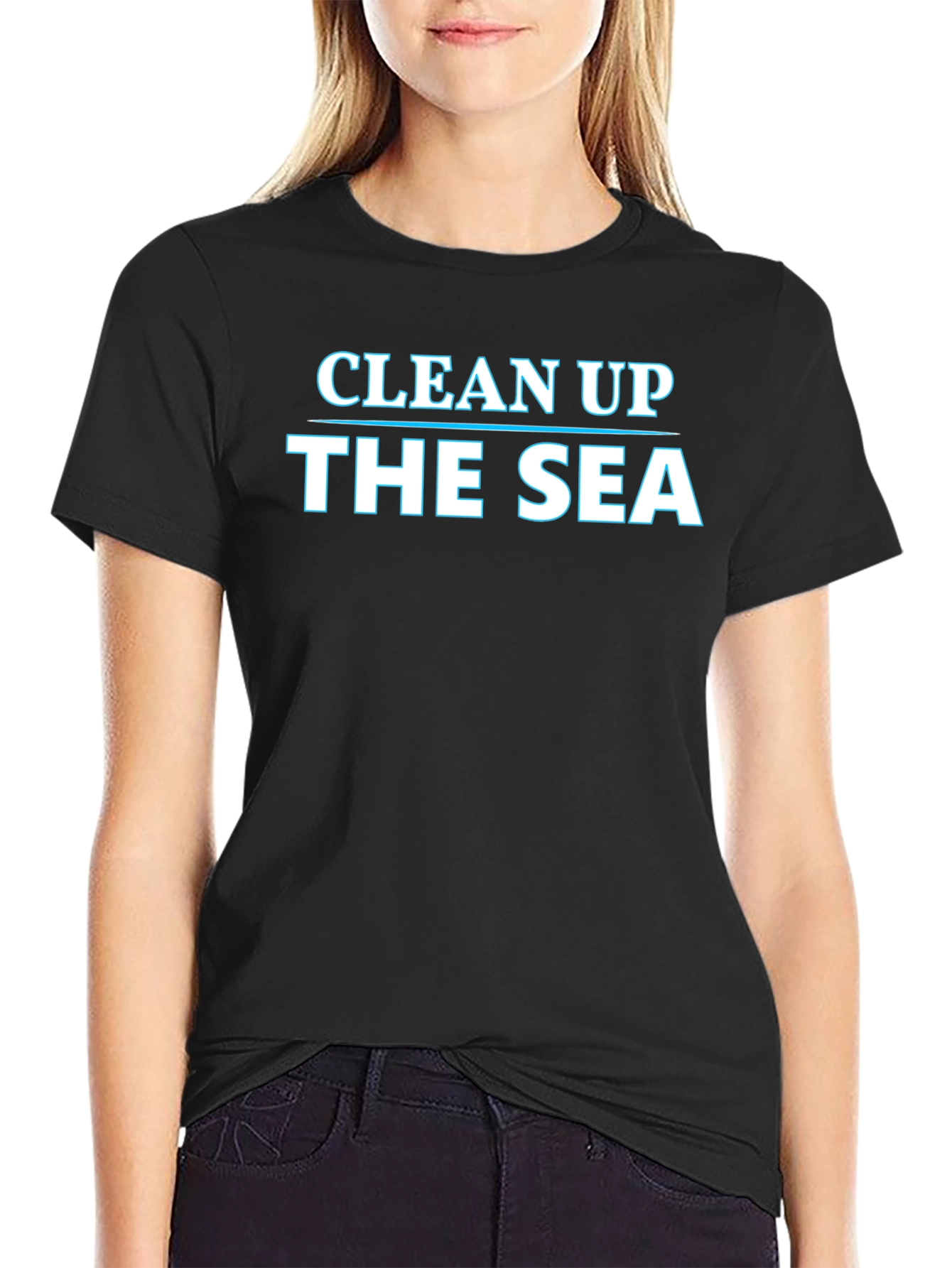 Clean Up the Sea Graphic T-Shirt