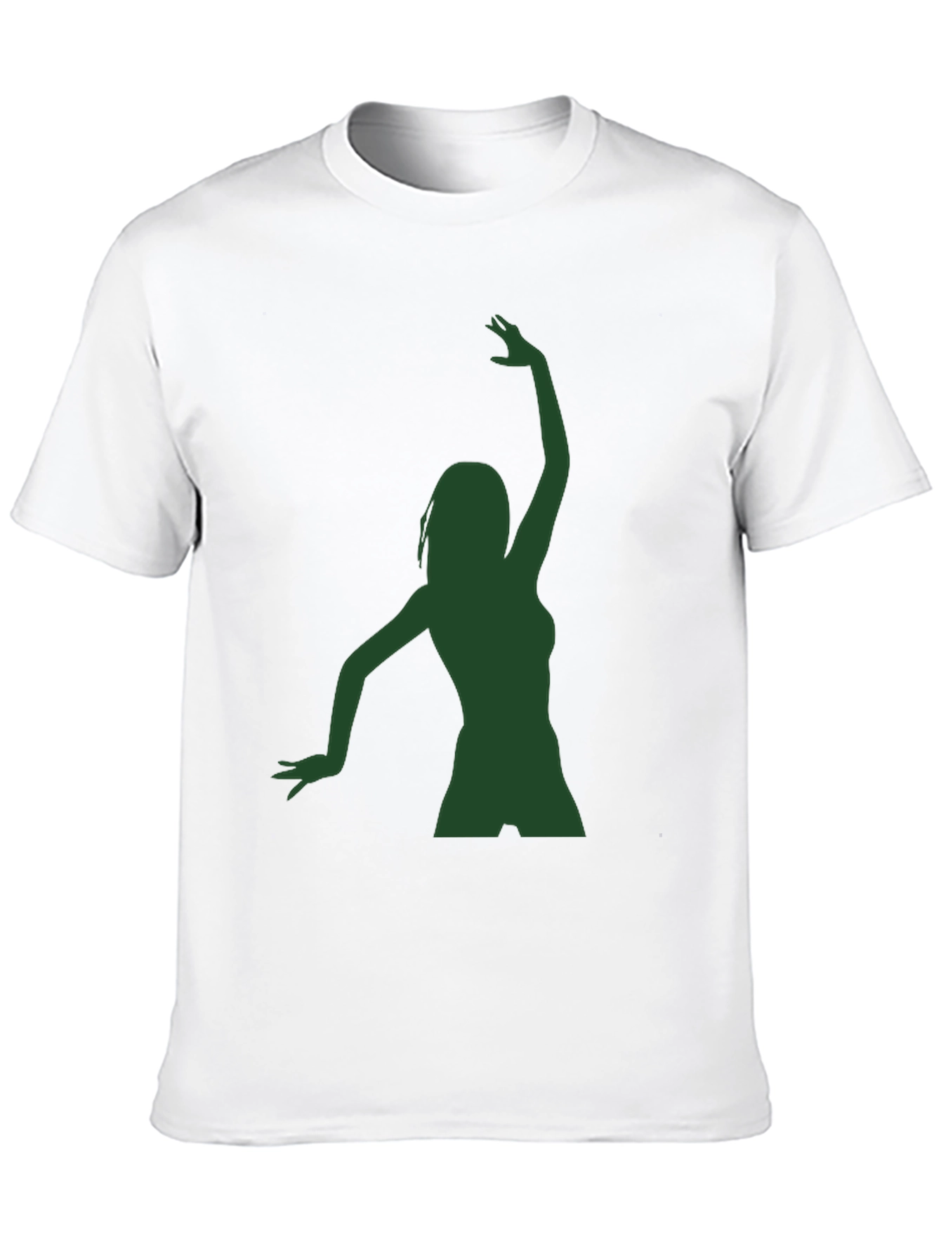Silhouette Dance Graphic Tee - Black Cotton Blend
