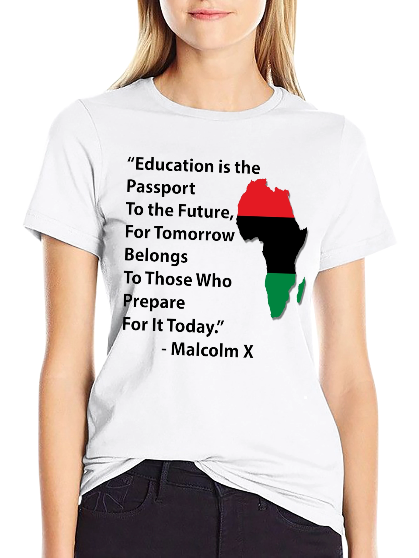 Education is Passport - Malcolm X T-Shirt