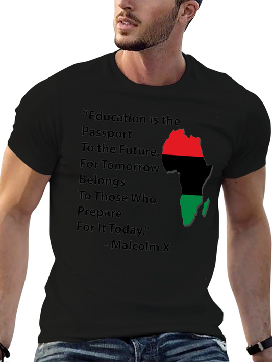 Education is Passport - Malcolm X T-Shirt