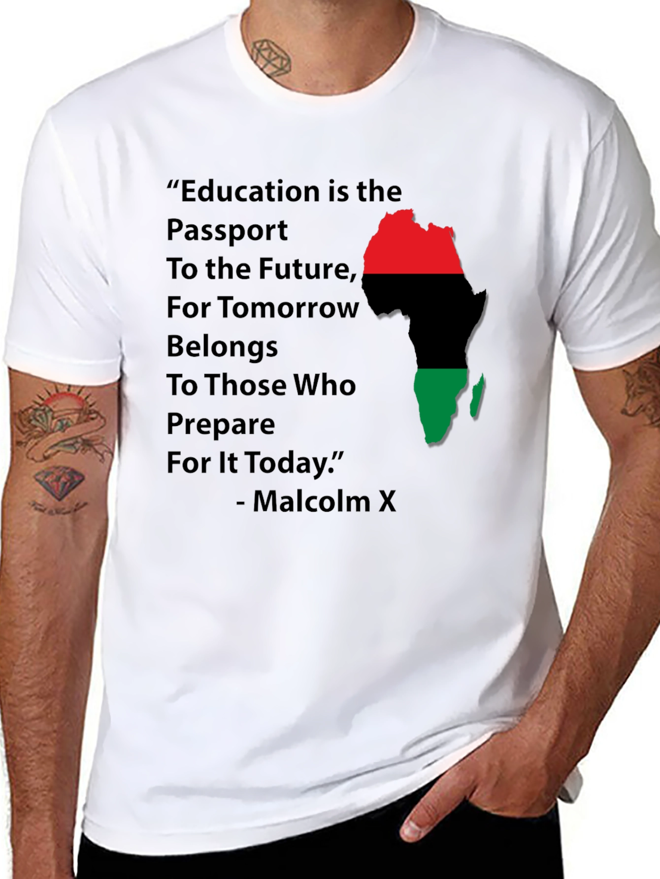 Education is Passport - Malcolm X T-Shirt