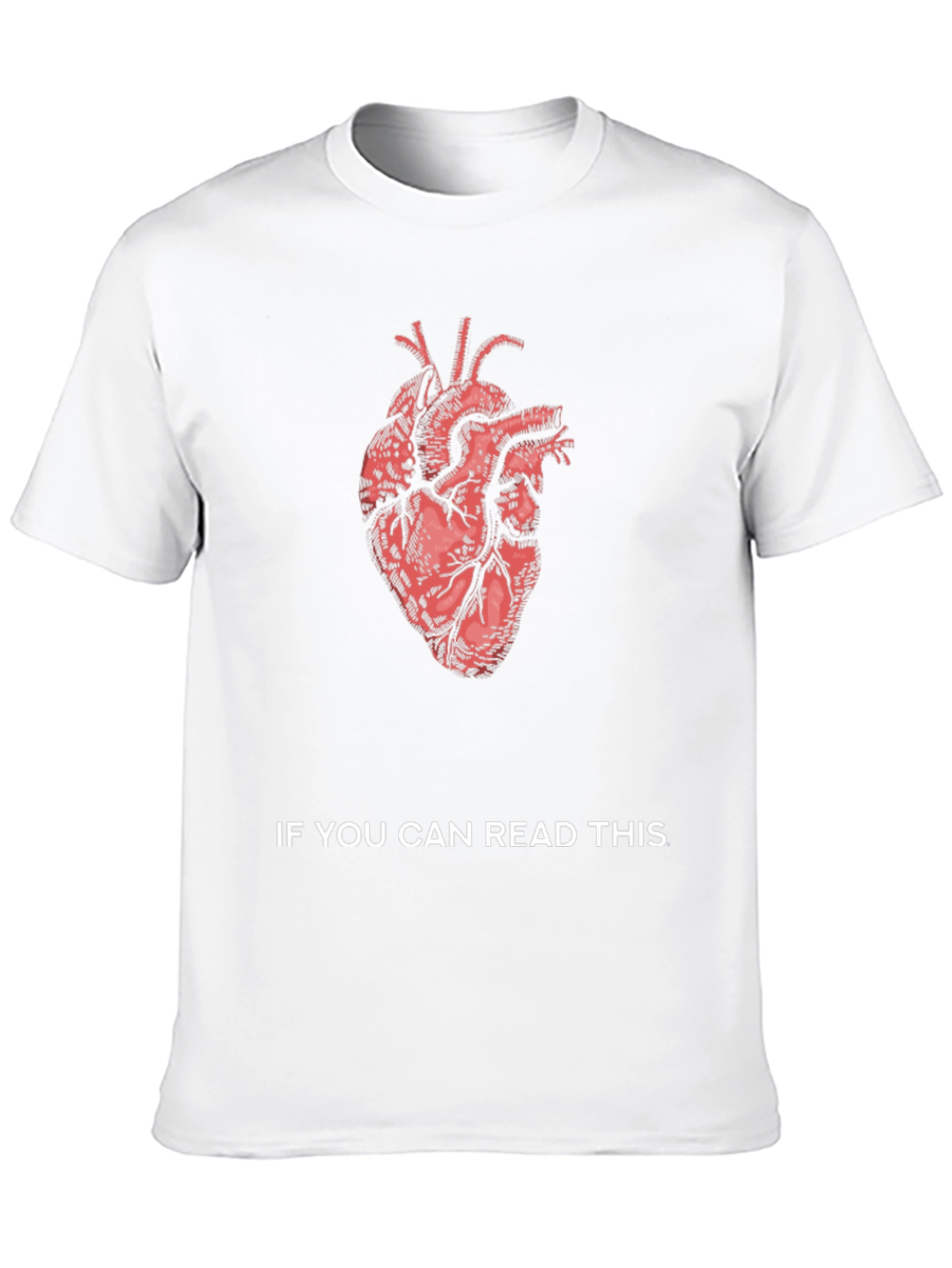 Anatomical Heart Graphic Tee - Read This