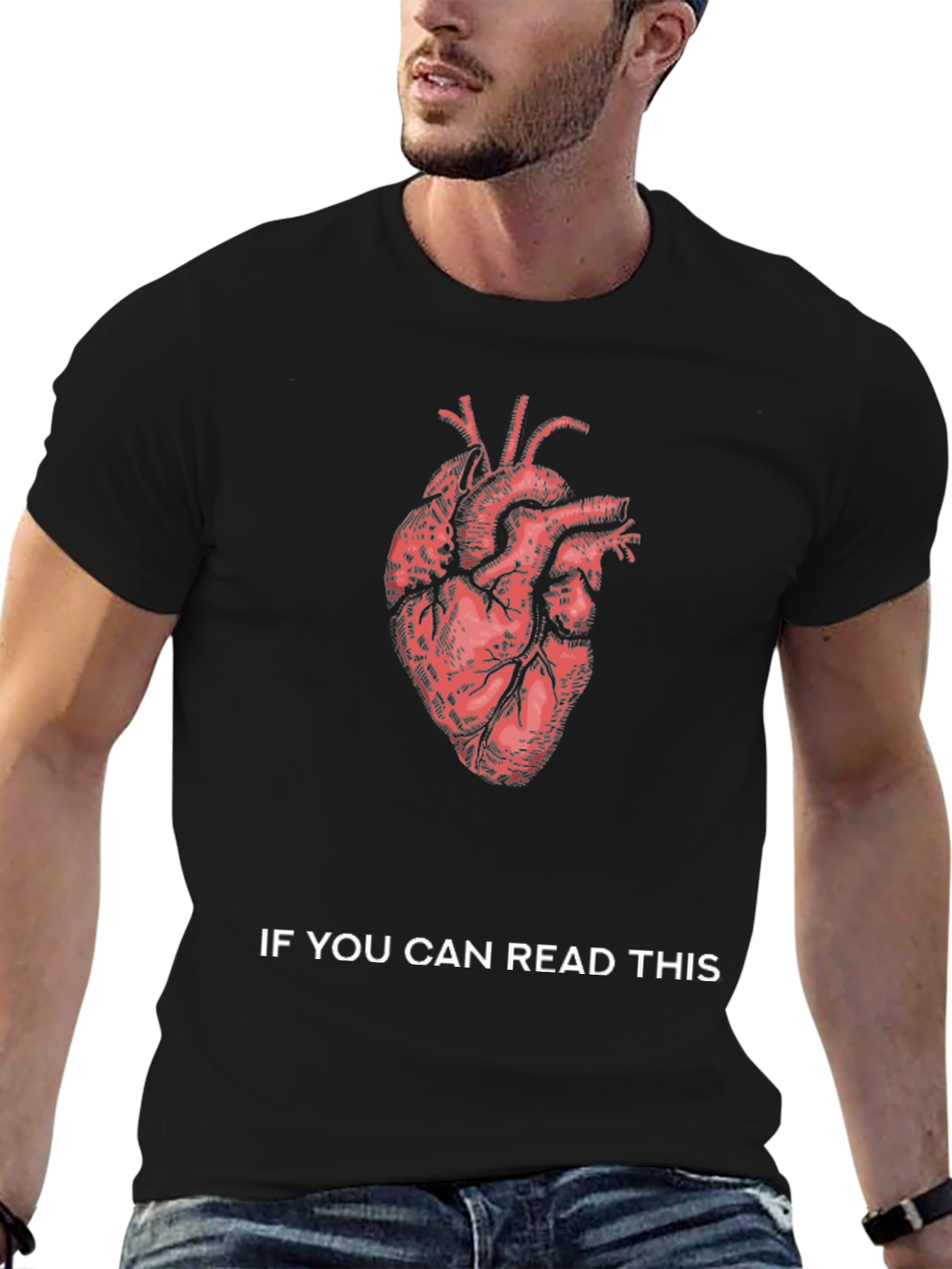 Anatomical Heart Graphic Tee - Read This