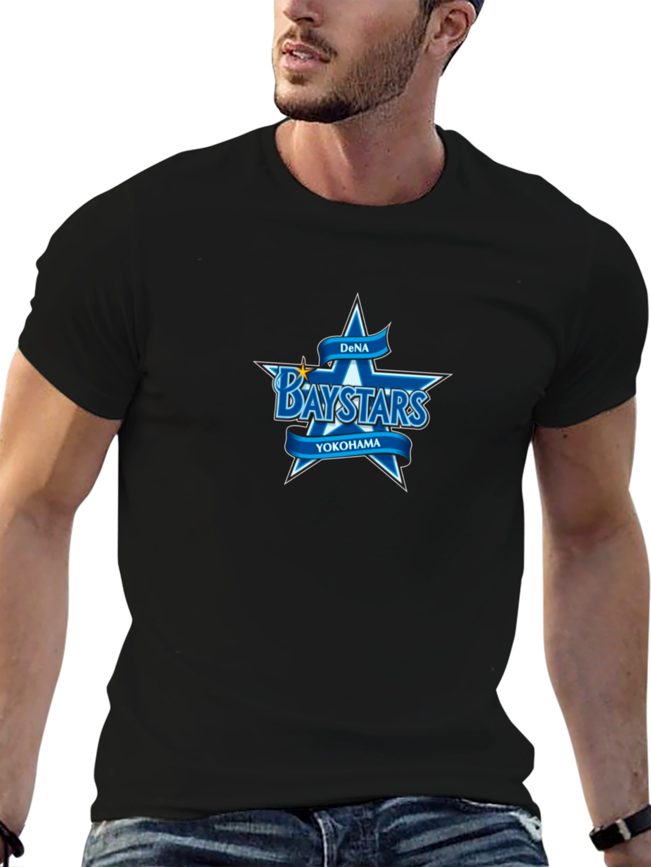DeNA Baystars Graphic T-Shirt - Black