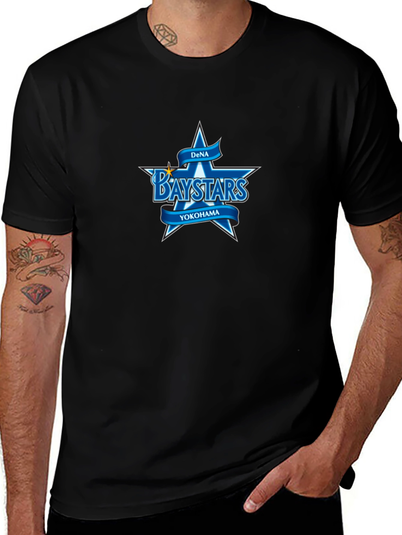 DeNA Baystars Graphic T-Shirt - Black