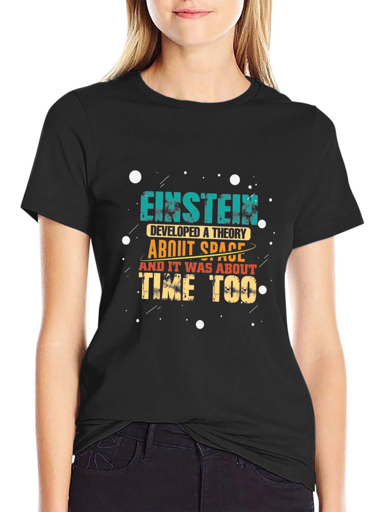 Einstein Space Theory T-Shirt - Science Geek Style