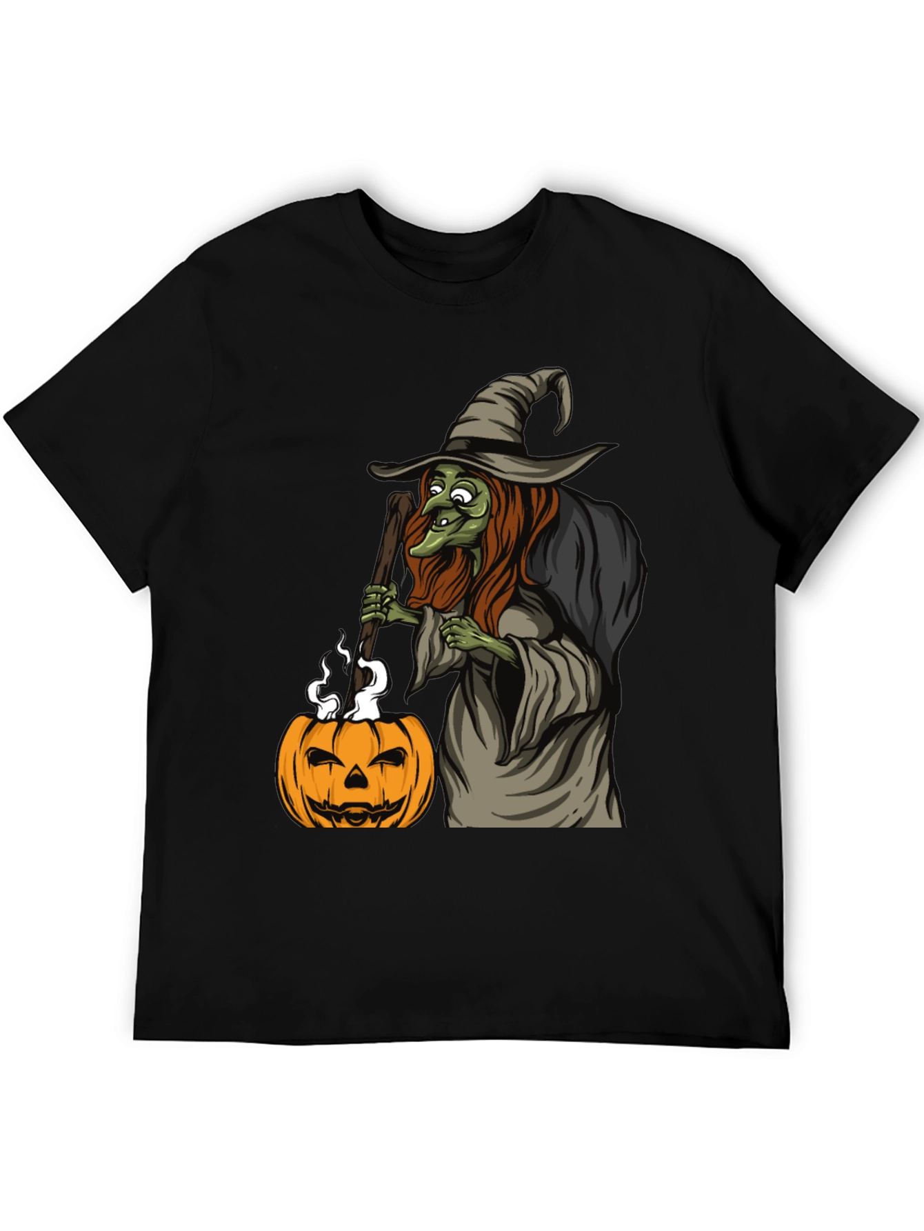 Witch Pumpkin Halloween Graphic Tee