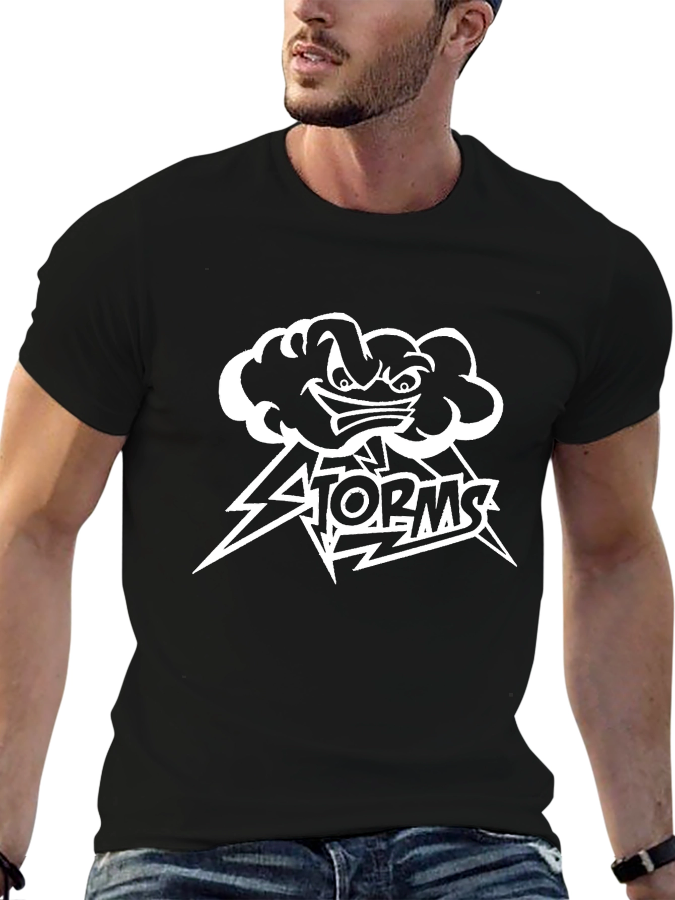 Storms Graphic Black T-Shirt