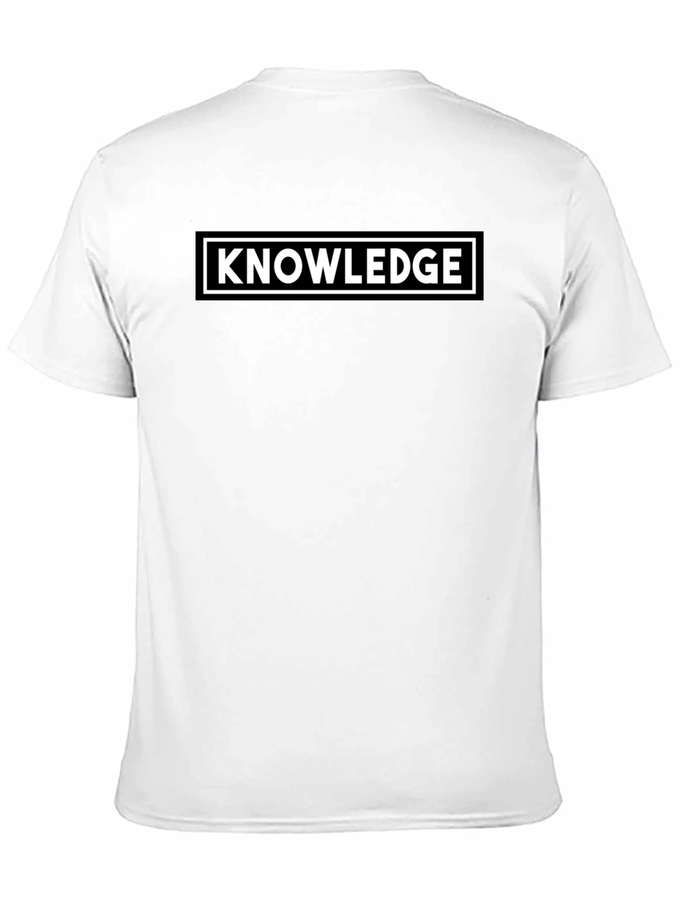 Knowledge Black T-Shirt - Smart Casual Style
