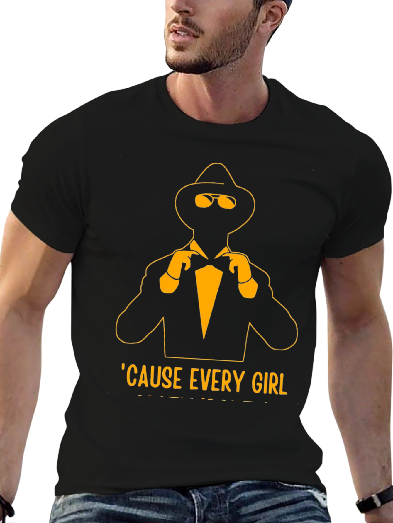 Dapper Silhouette Bow Tie T-Shirt