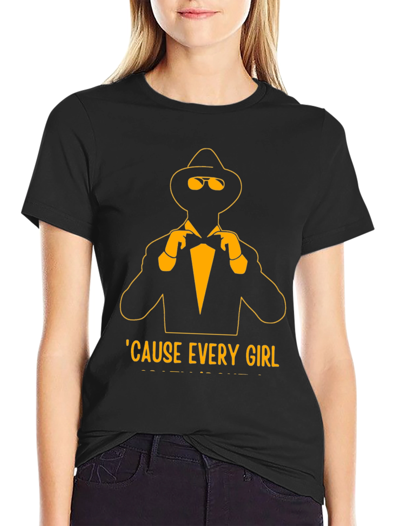 Dapper Silhouette Bow Tie T-Shirt