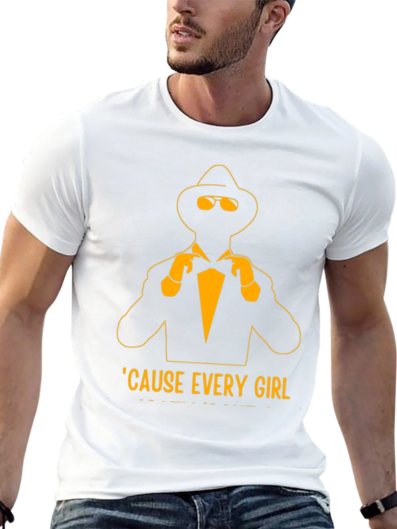 Dapper Silhouette Bow Tie T-Shirt