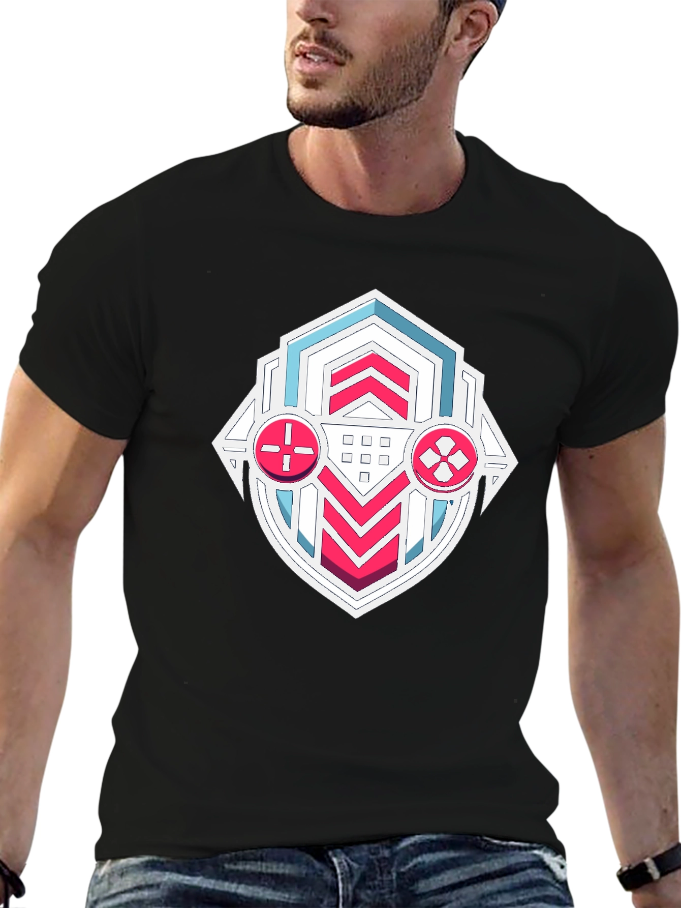 Gaming T-Shirt - Cool Badge Design