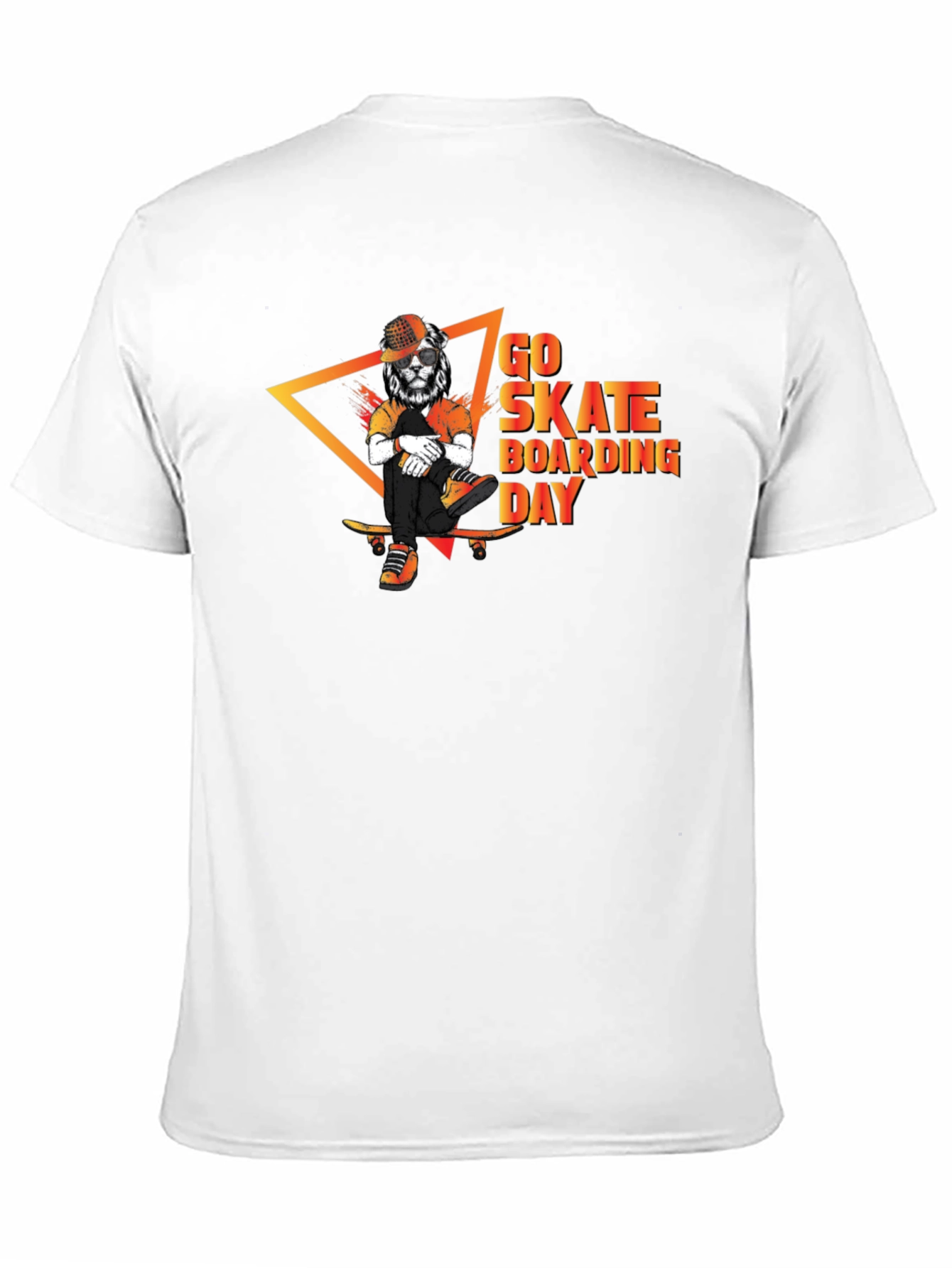 Go Skateboarding Day T-Shirt Lion Skater Graphic Tee