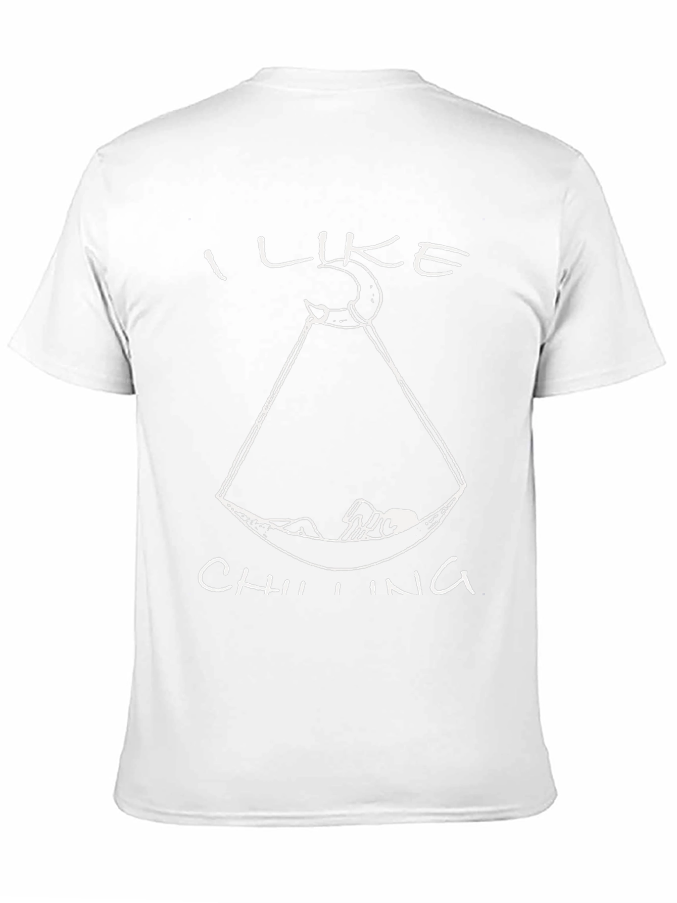 I Like Chilling Black T-Shirt - Hammock Lounging Design