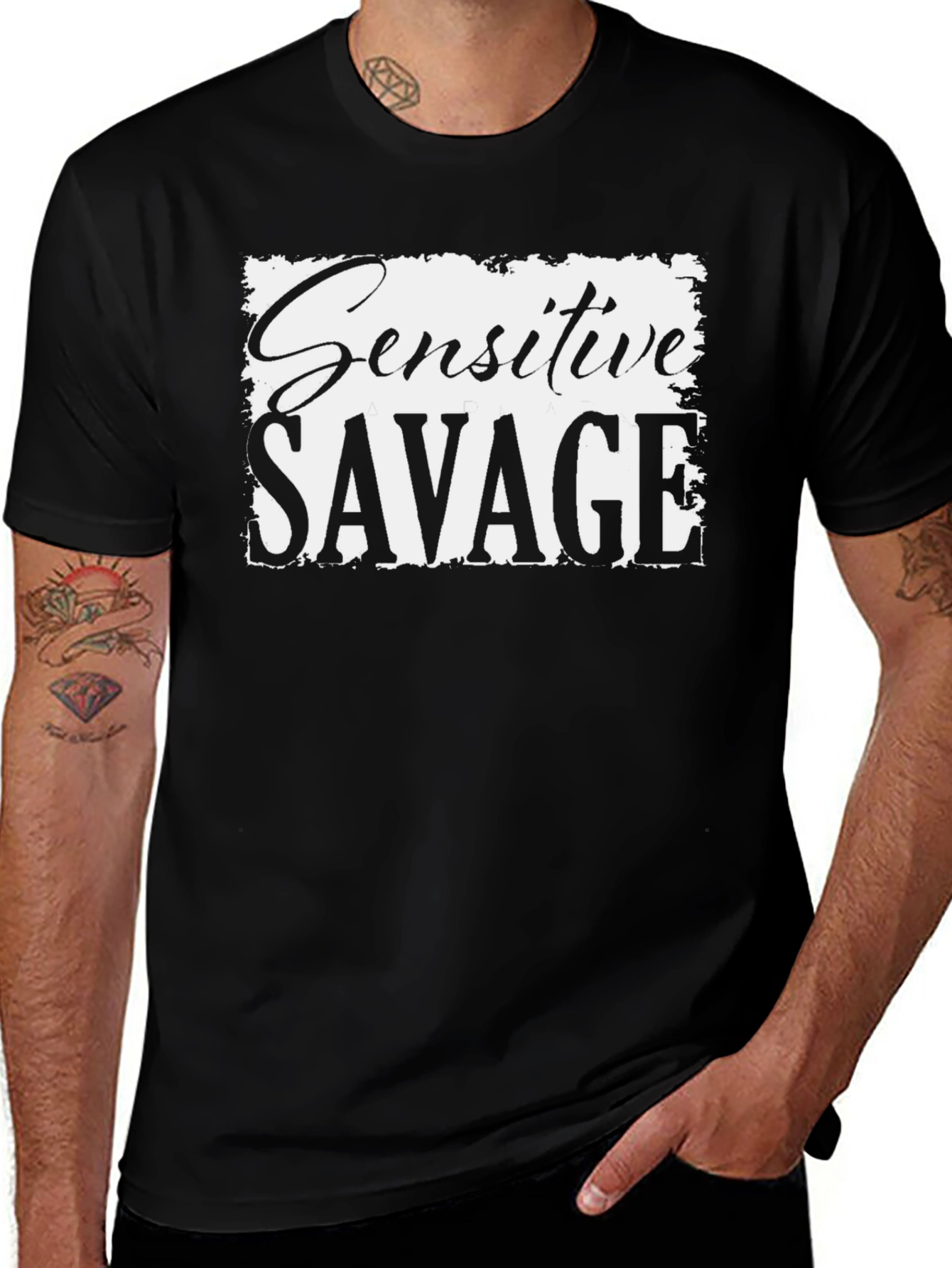 Sensitive Savage Graphic T-Shirt - Soft & Stylish
