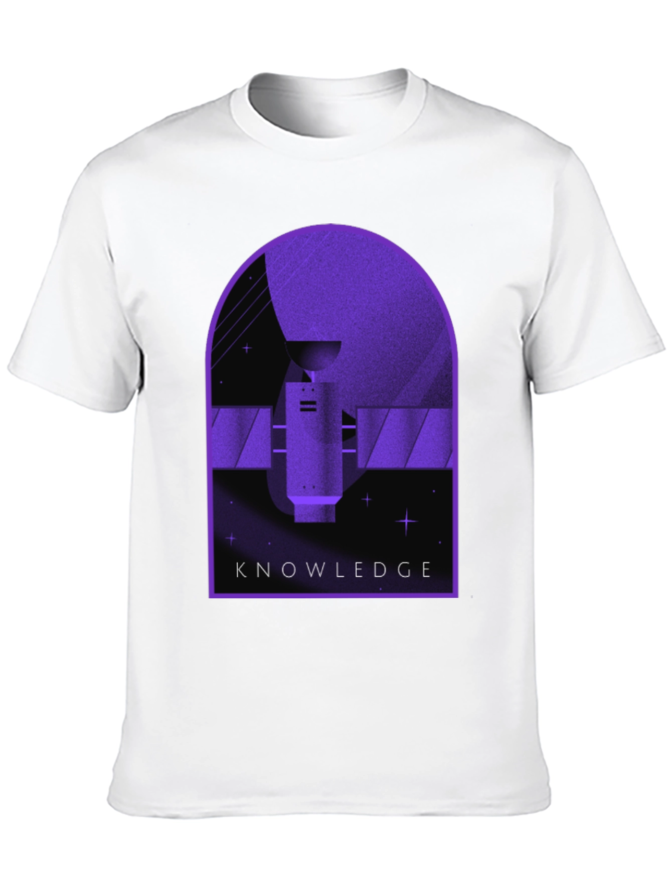 Knowledge Space Tee - Purple Graphic T-Shirt