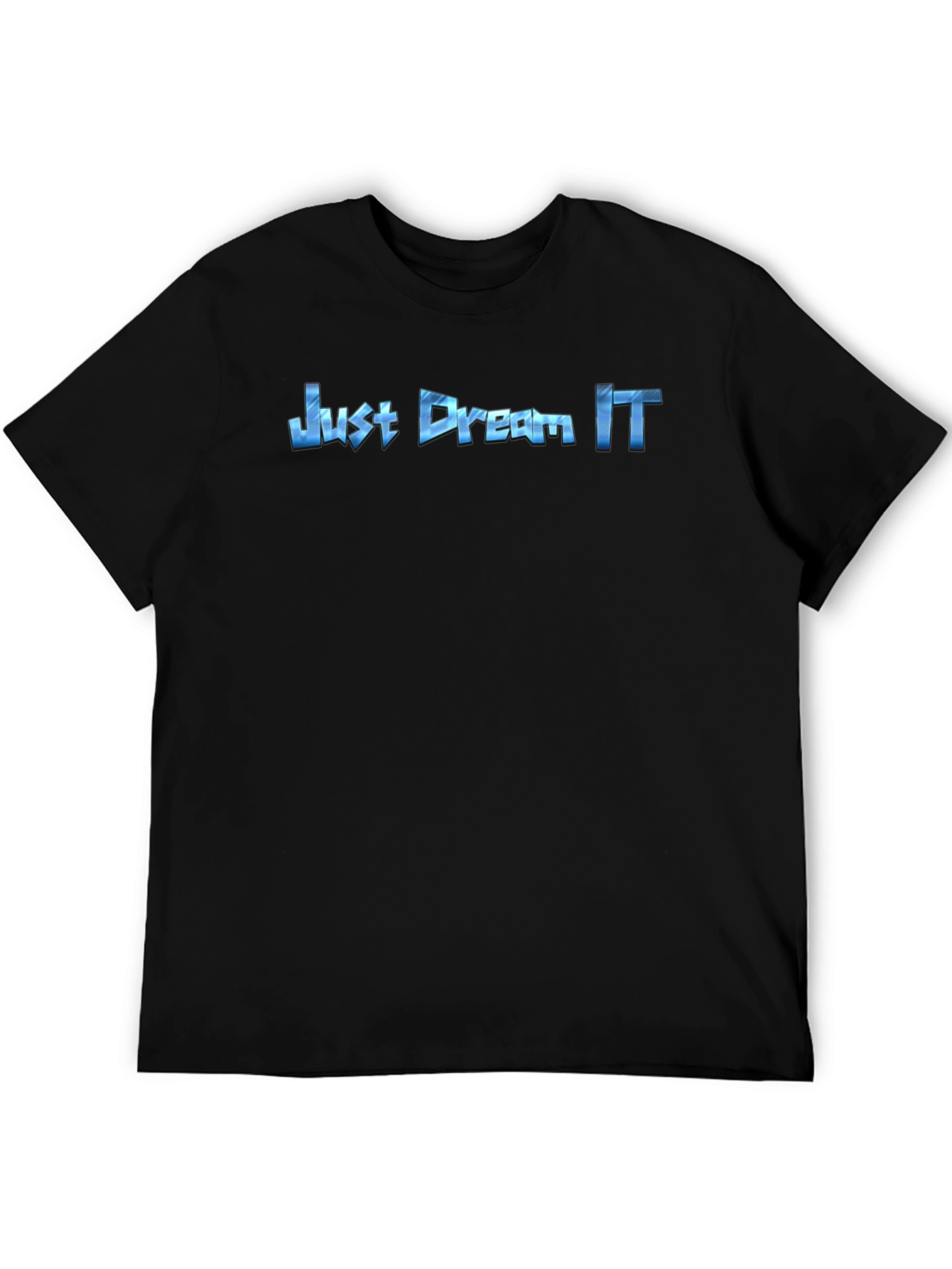 Just Dream It Graphic Tee - Black Cotton T-Shirt