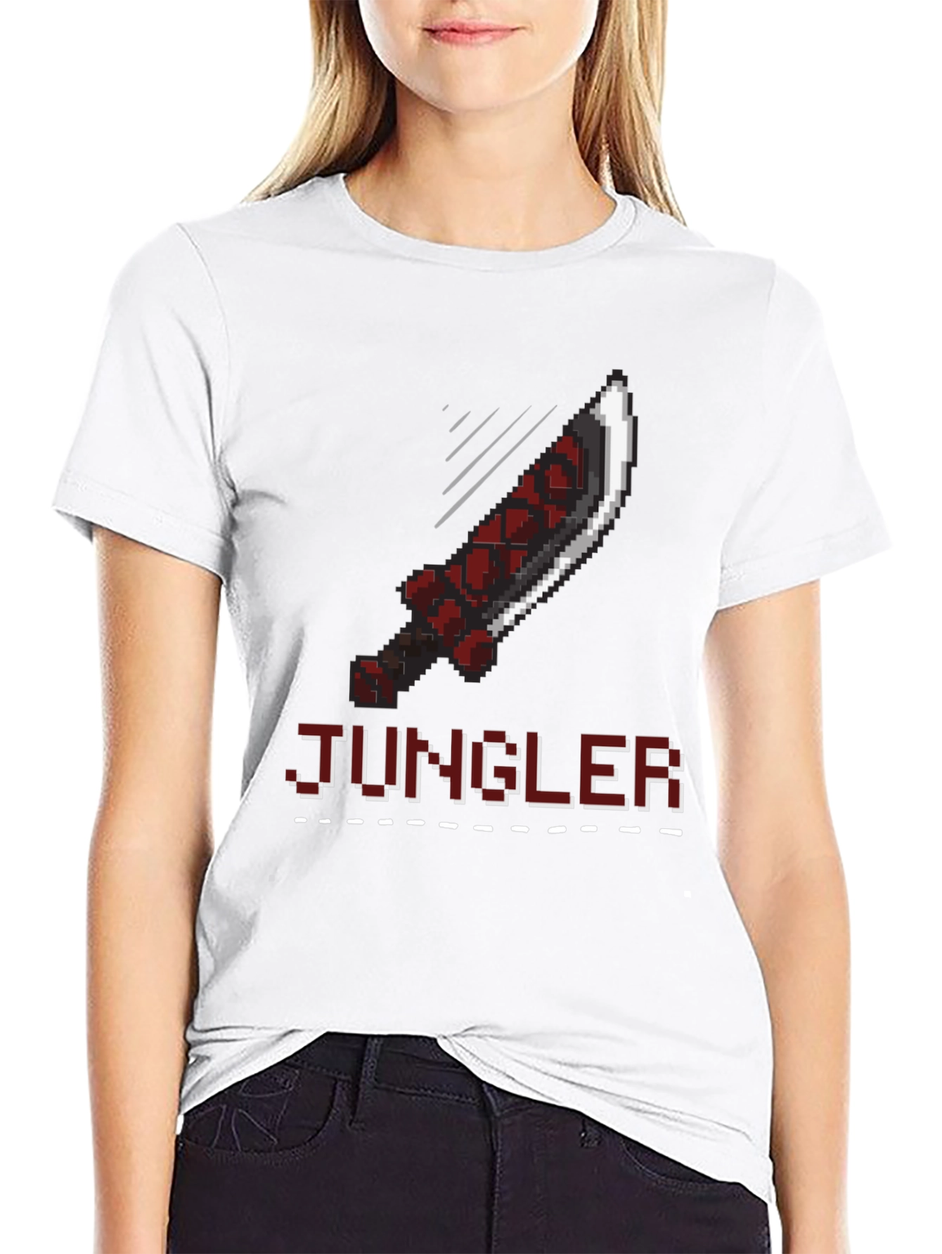 Pixel Art Jungler T-Shirt - Gaming Apparel