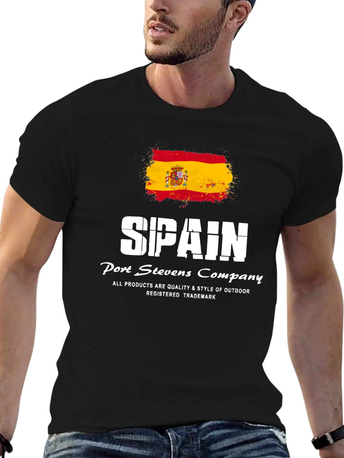 Spain Flag T-Shirt | Port Stevens Company