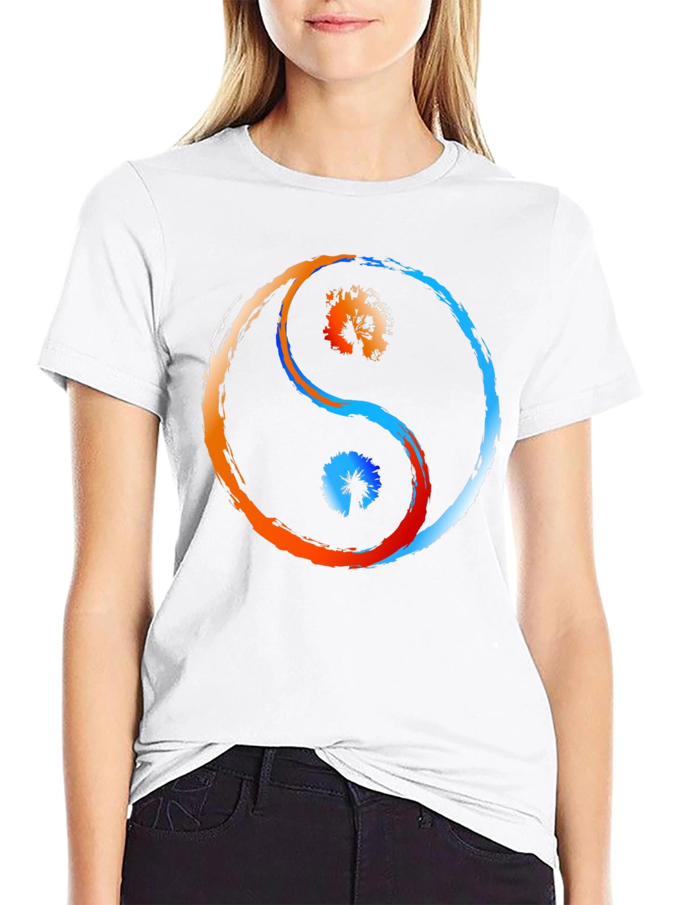 Yin Yang Balance Graphic T-Shirt