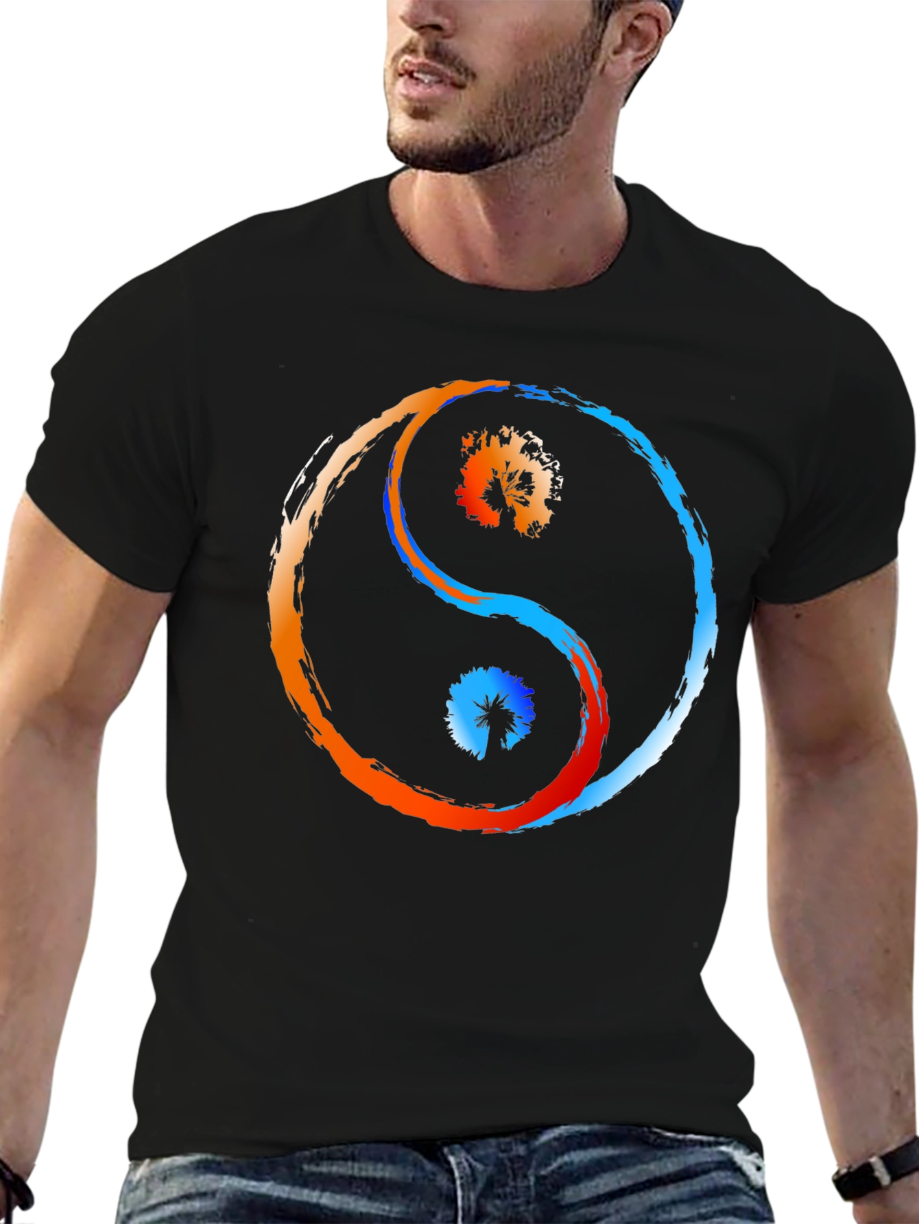 Yin Yang Balance Graphic T-Shirt