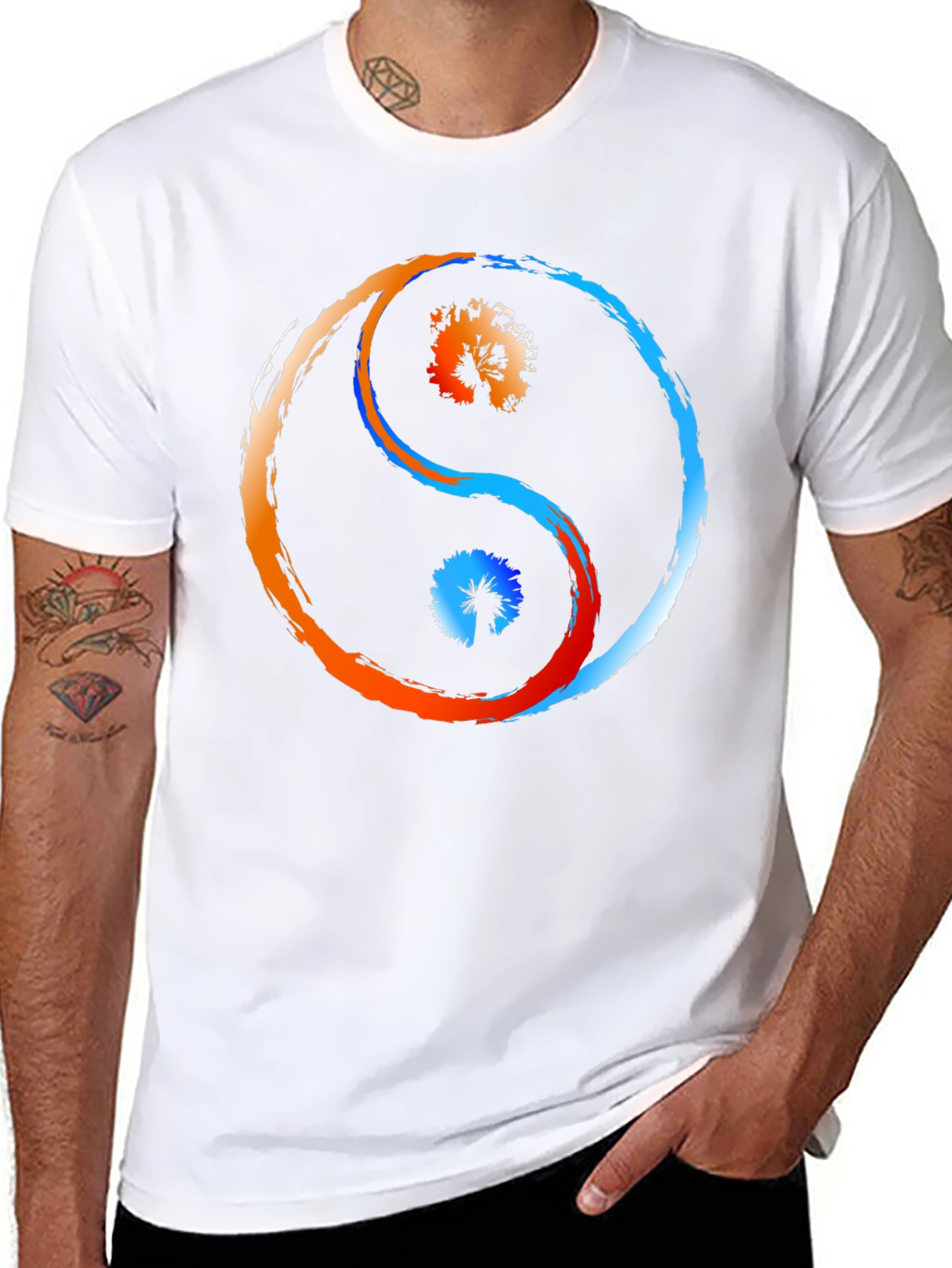Yin Yang Balance Graphic T-Shirt