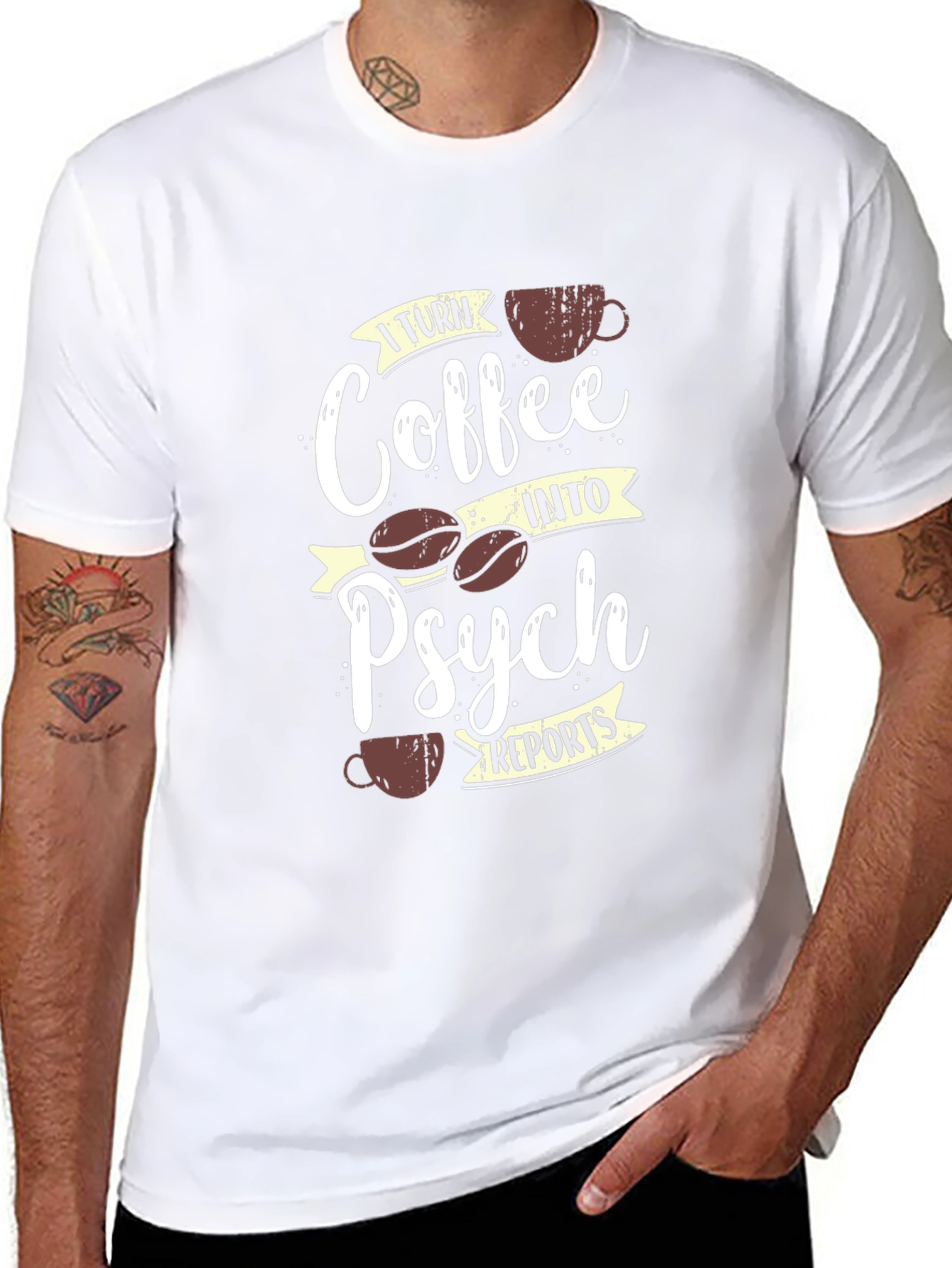 Coffee into Psych Reports T-Shirt