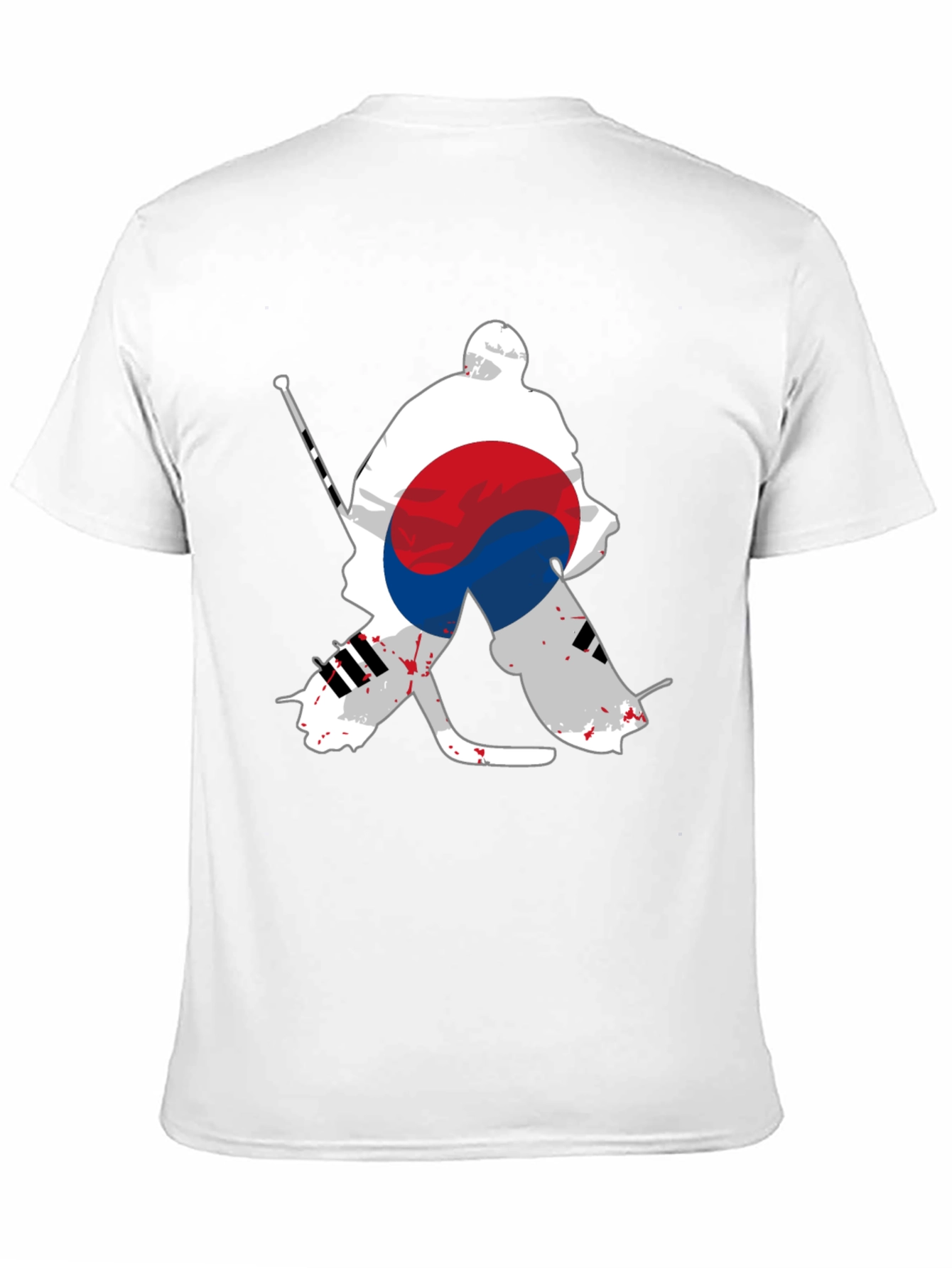 South Korea Hockey Goalie Black Graphic Tee