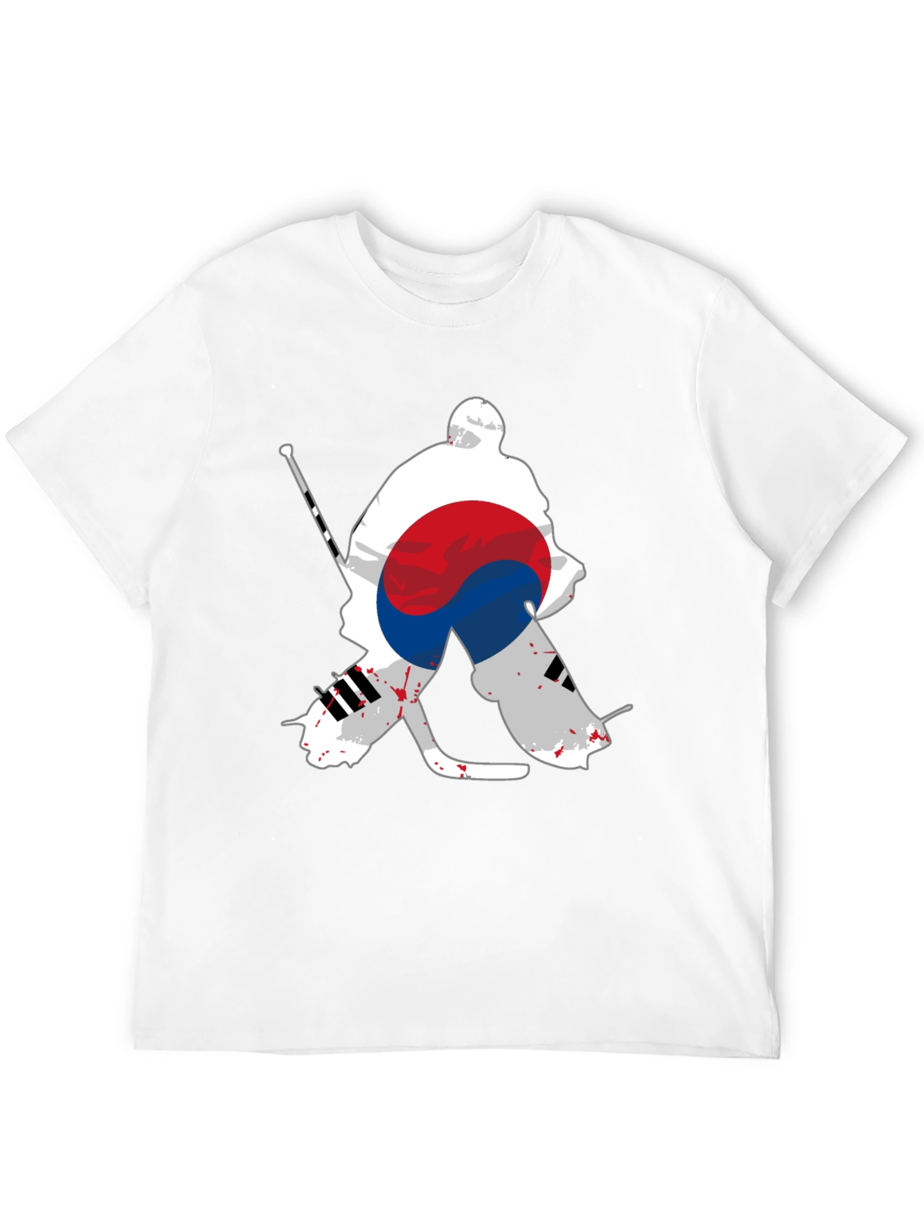 South Korea Hockey Goalie Black Graphic Tee
