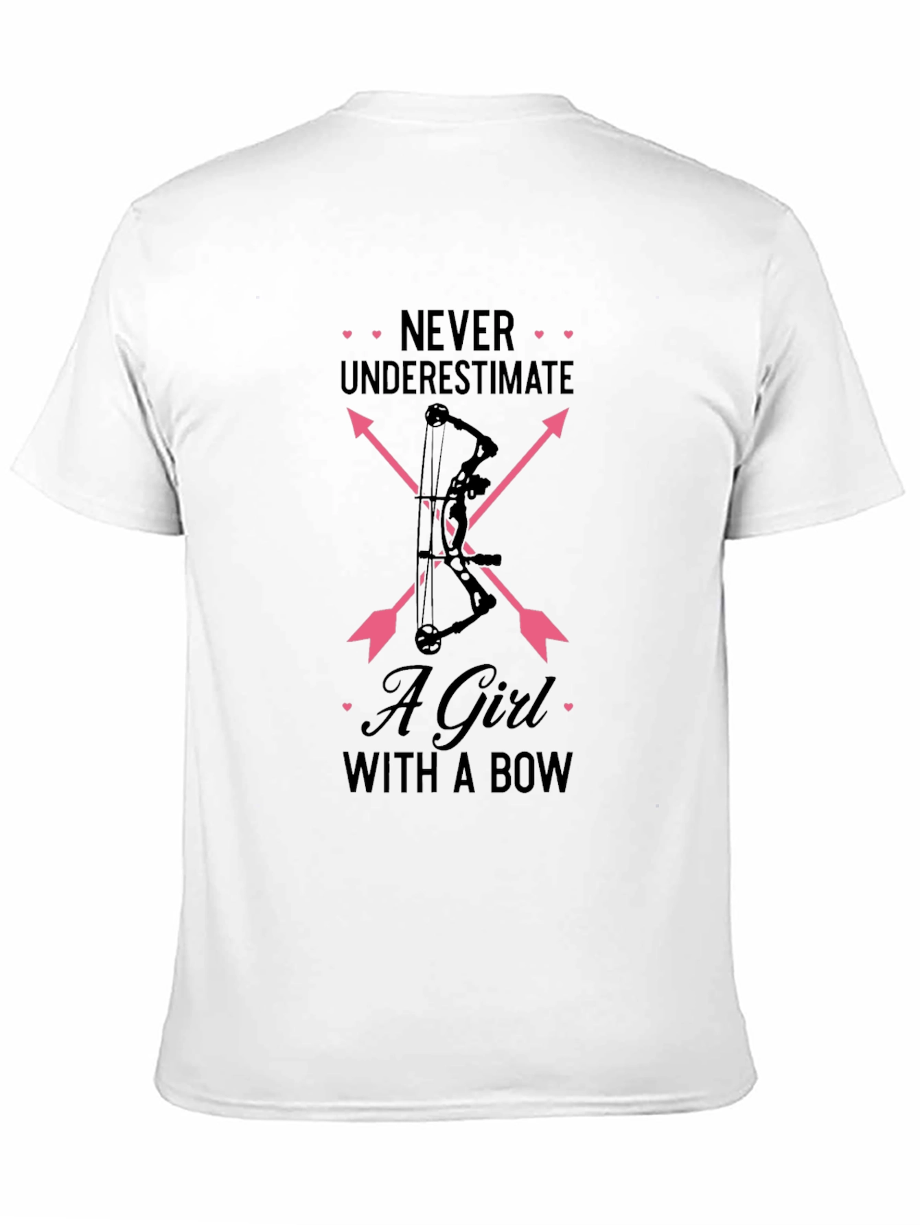 Never Underestimate a Girl with a Bow T-Shirt