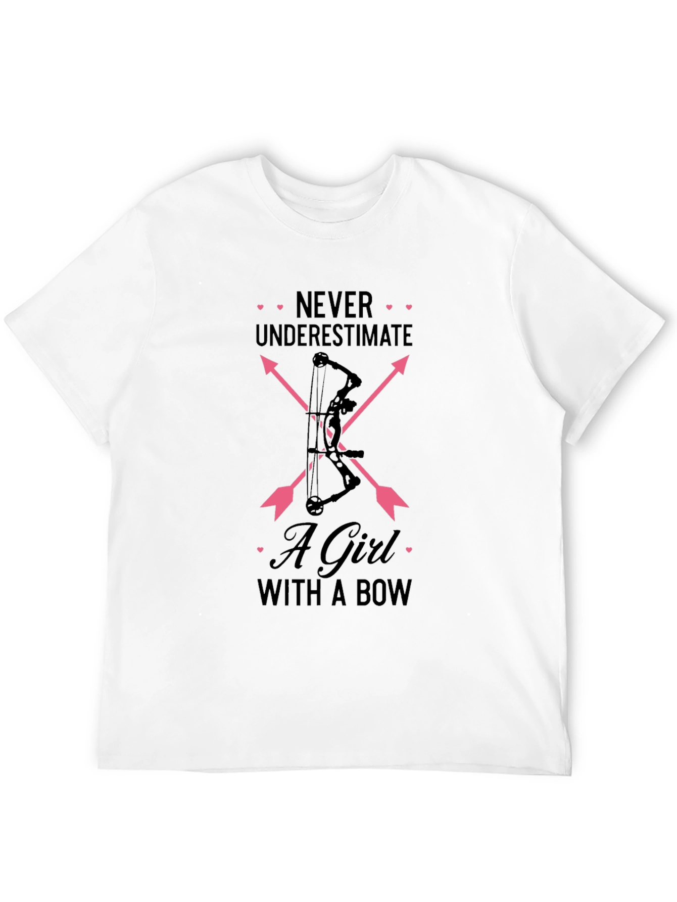 Never Underestimate a Girl with a Bow T-Shirt