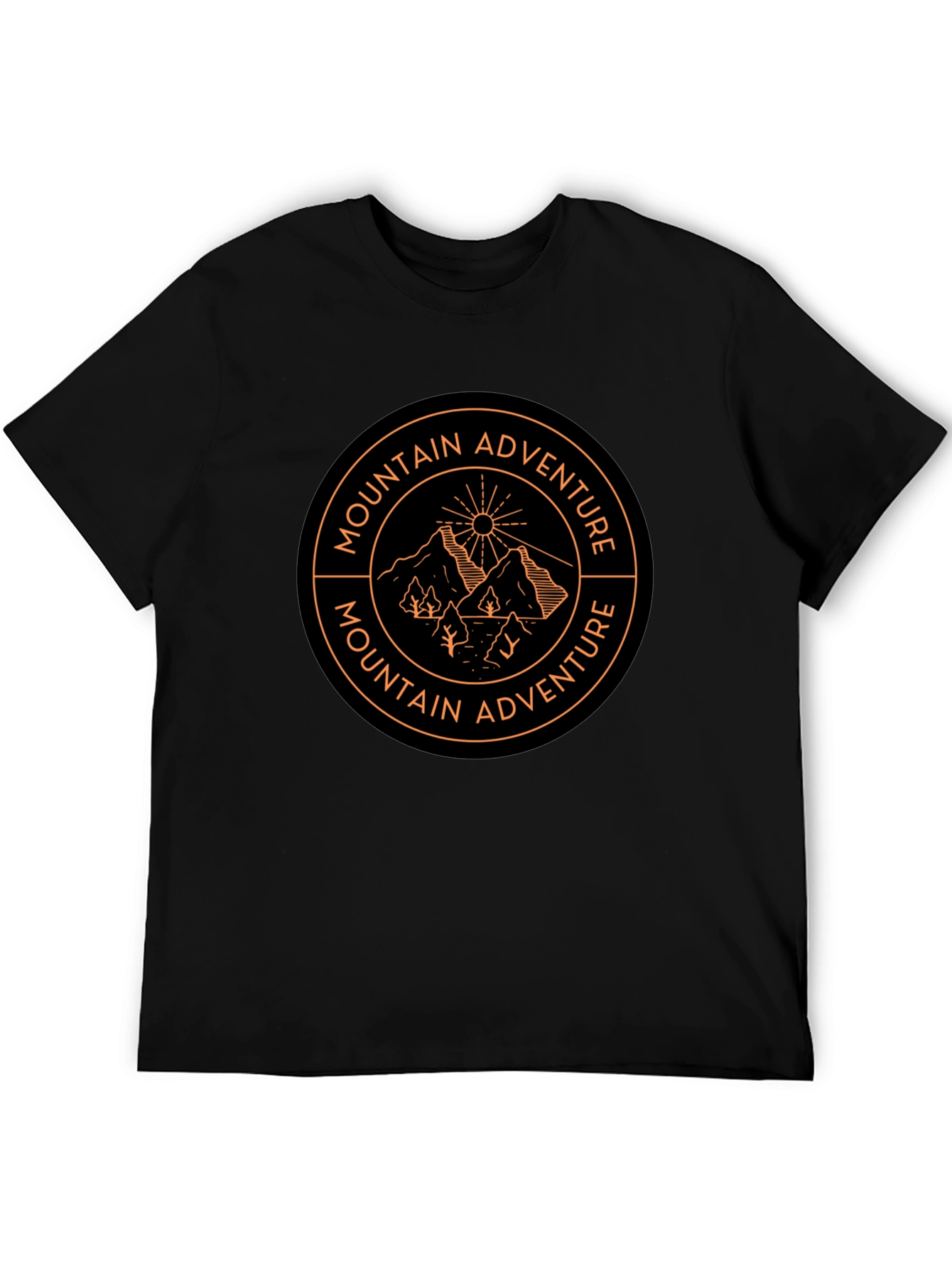 Mountain Adventure Graphic T-Shirt - Black