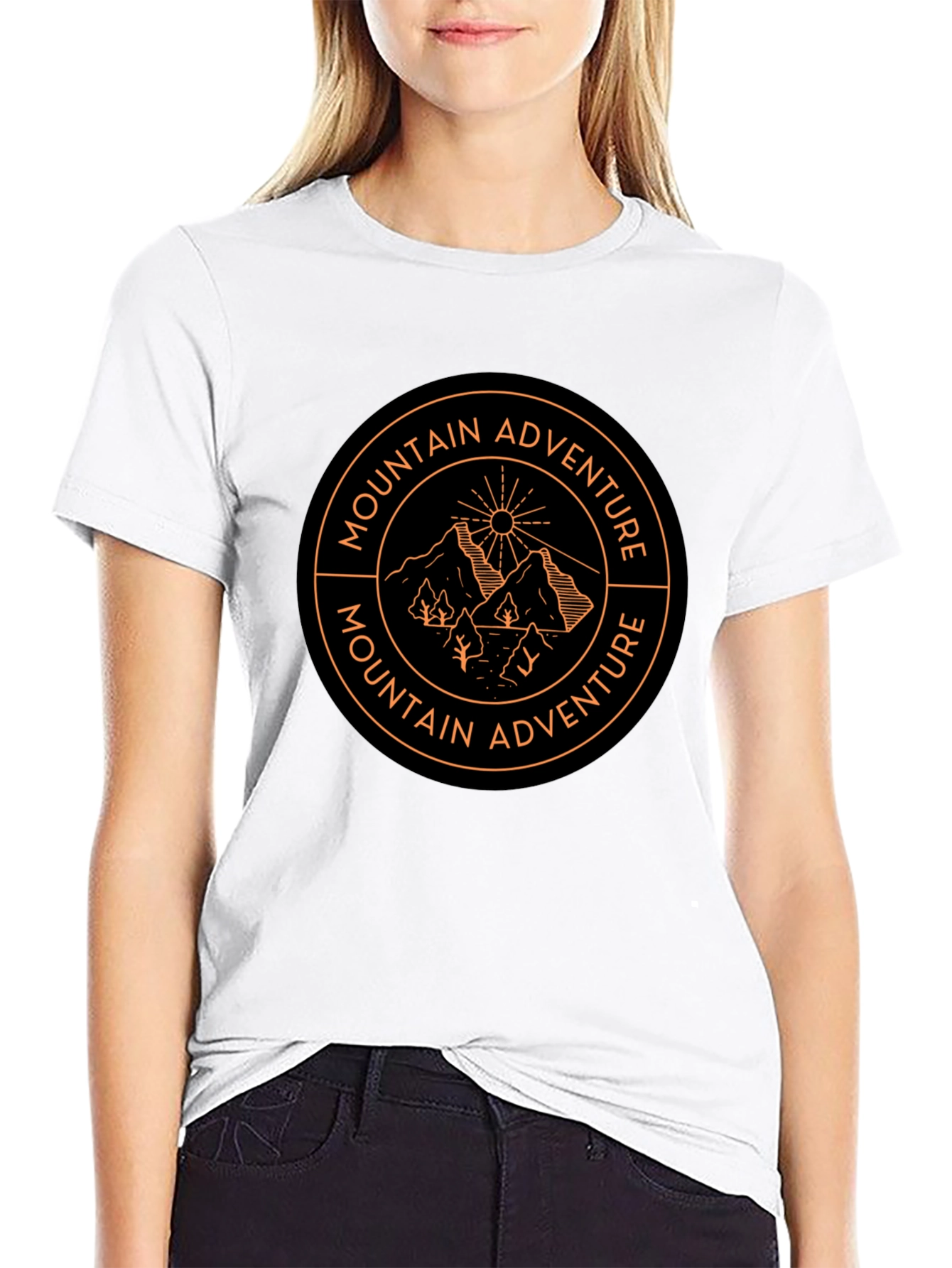 Mountain Adventure Graphic T-Shirt - Black