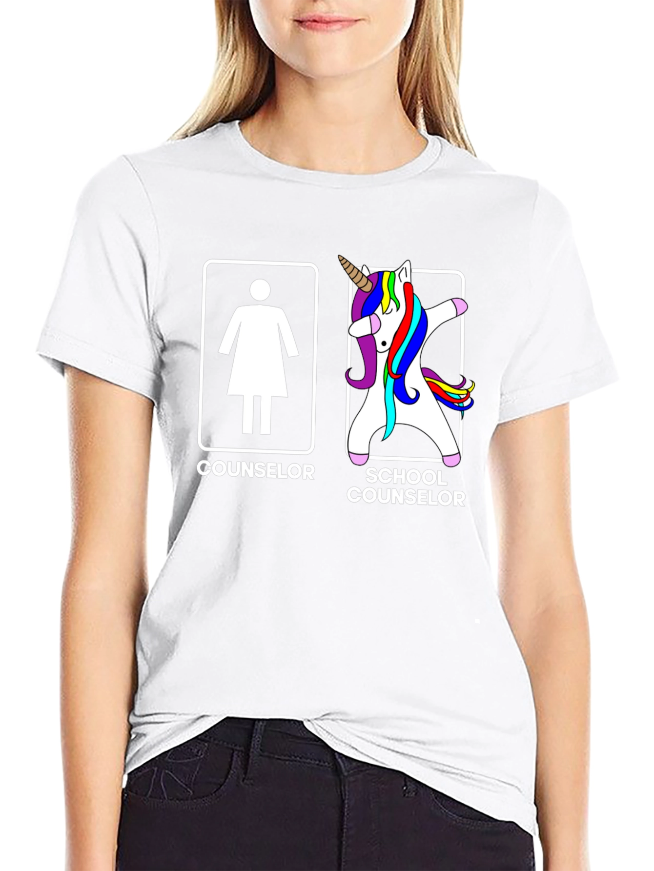 Counselor vs School Counselor T-Shirt - Unisex