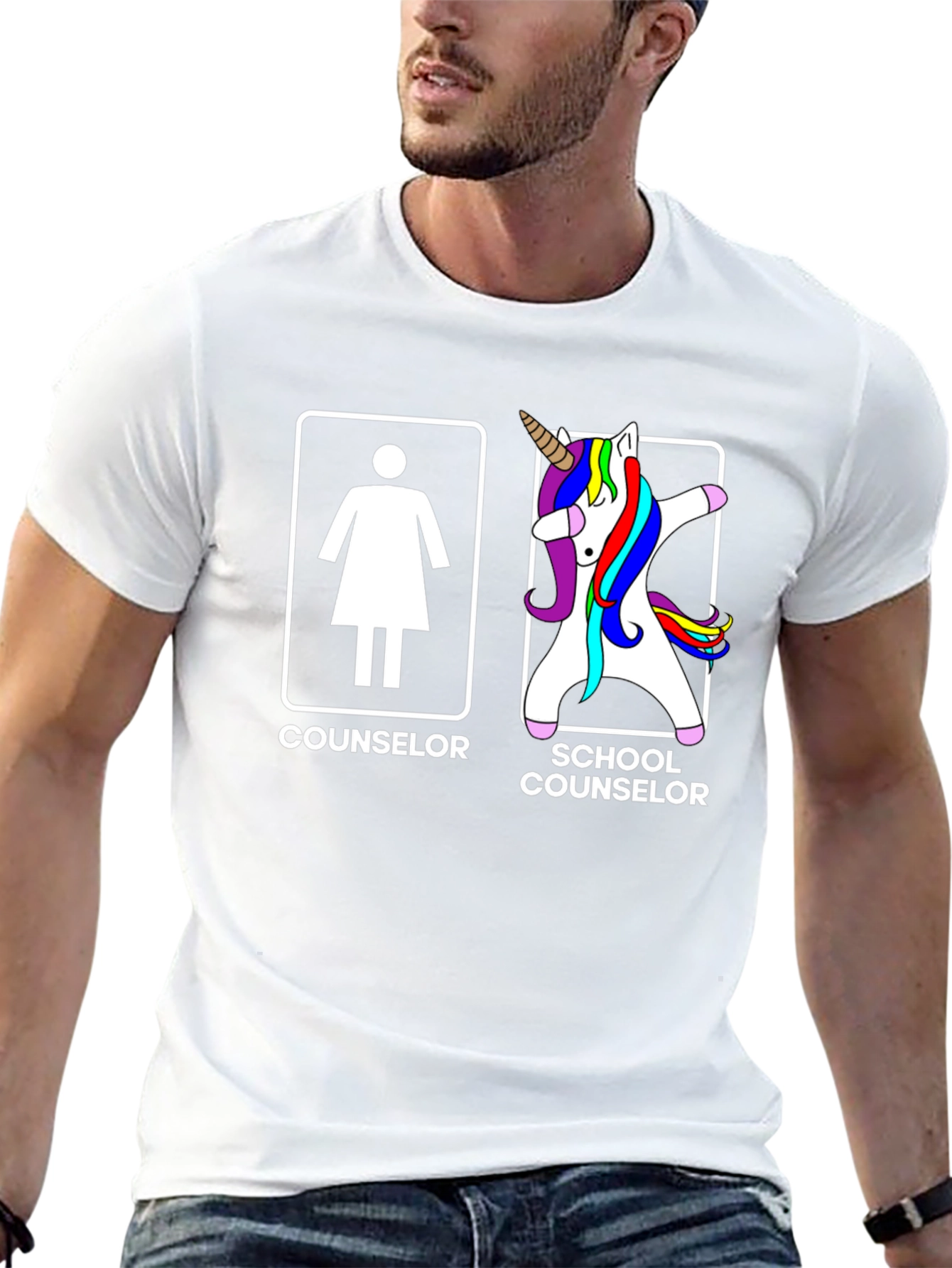 Counselor vs School Counselor T-Shirt - Unisex